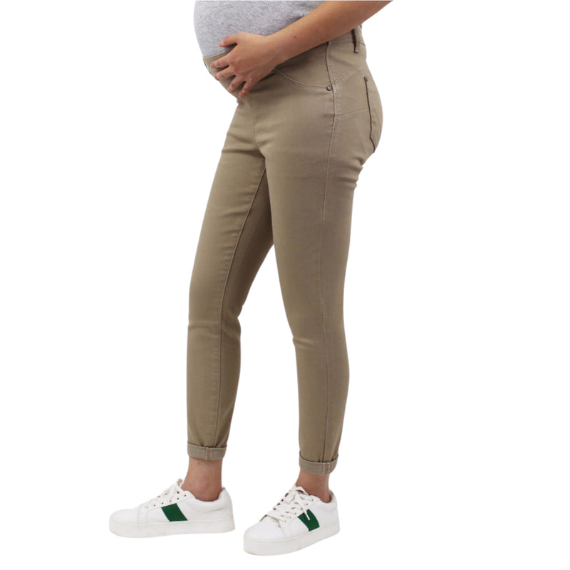 Classic Khaki Butt lifter Maternity Pants
