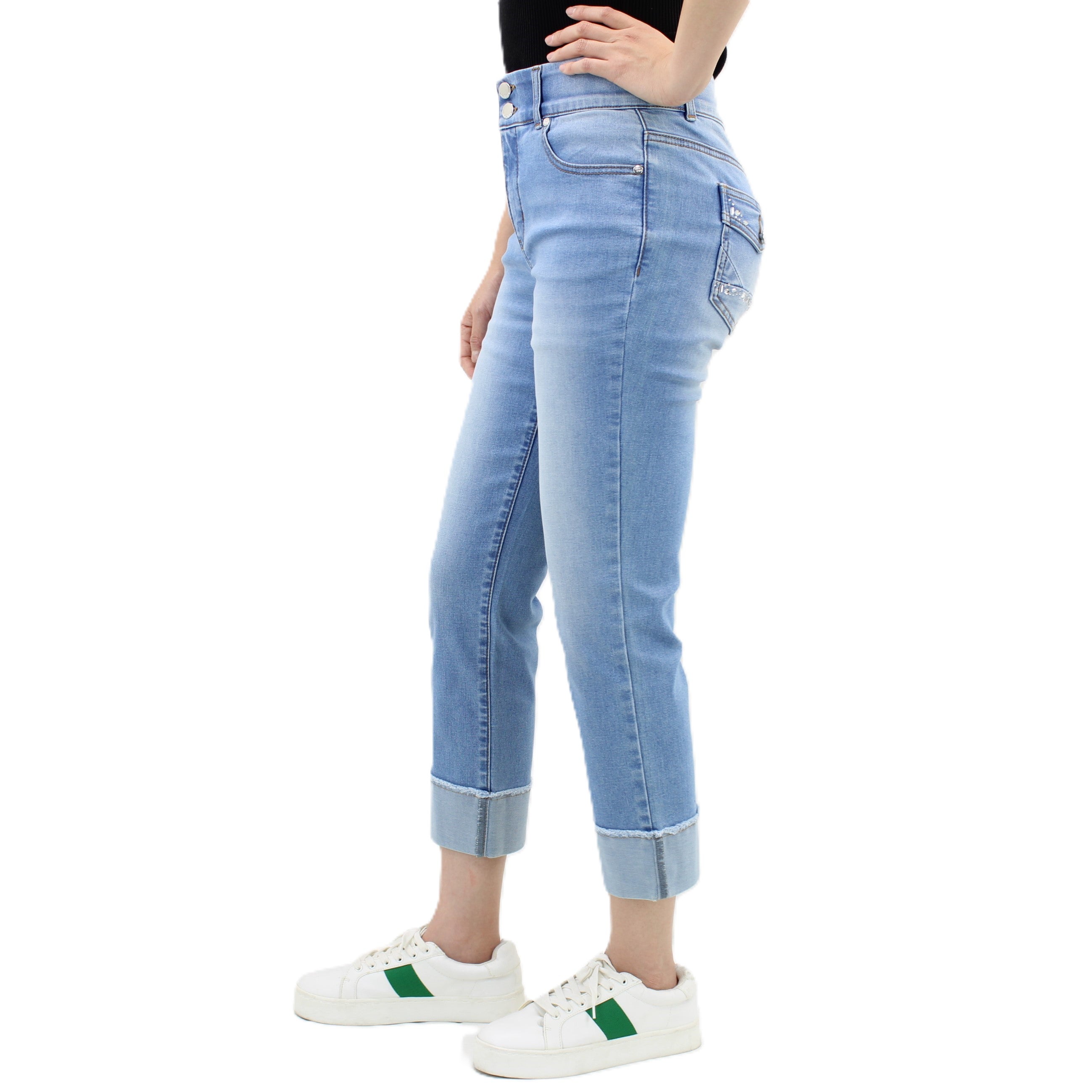 Indigo Smocked Huston Pull-On Crop Pants | Madewell