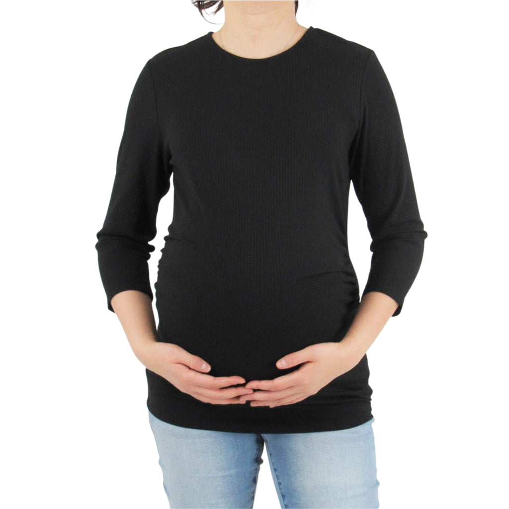 Maternity Long Sleeve Tops (Pink & Black)