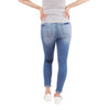 Light Wash Butt Lifter Distressed Maternity Jean with Band