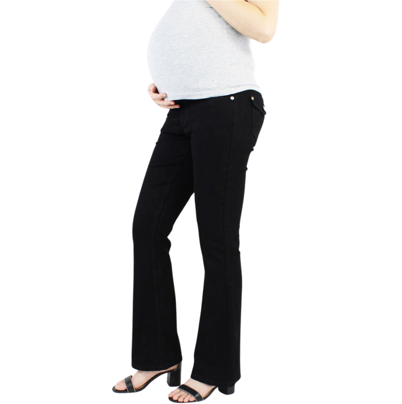 Maternity Jean with Flap Back Pockets and Over belly
