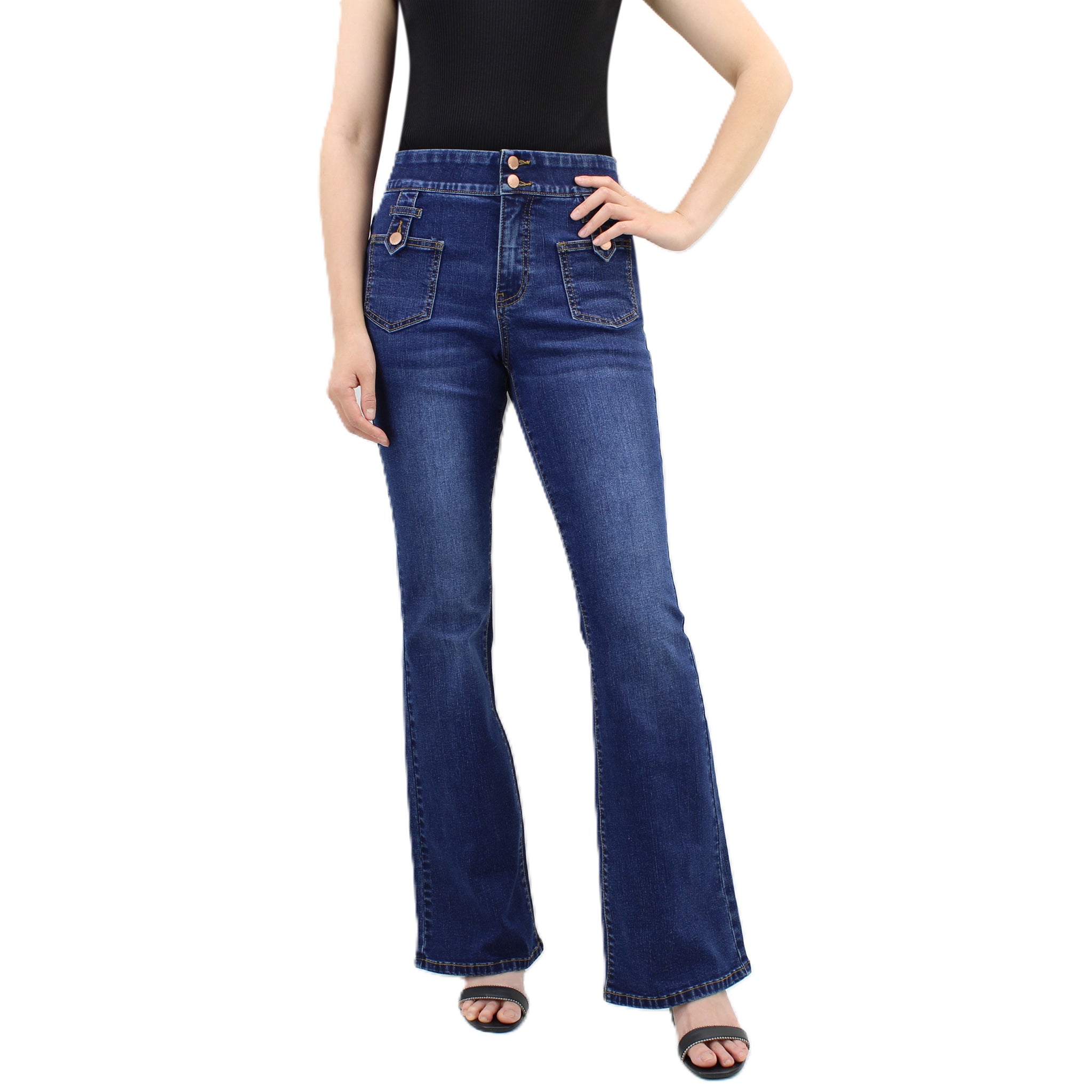 Indigo Smocked Huston Pull-On Crop Pants | Madewell