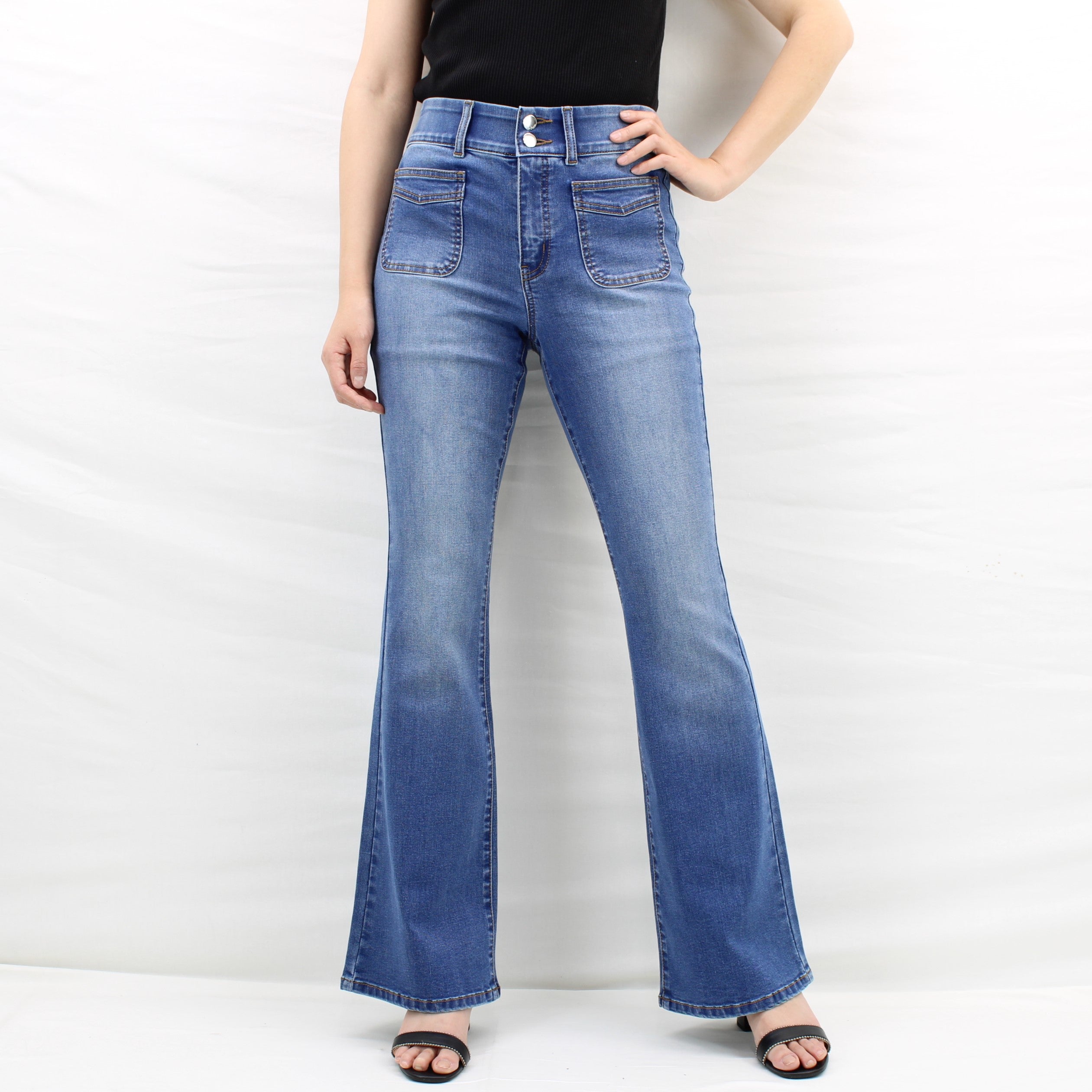 在庫処分 半額 Bootcut Poppy Indigo – Jeans パンツ