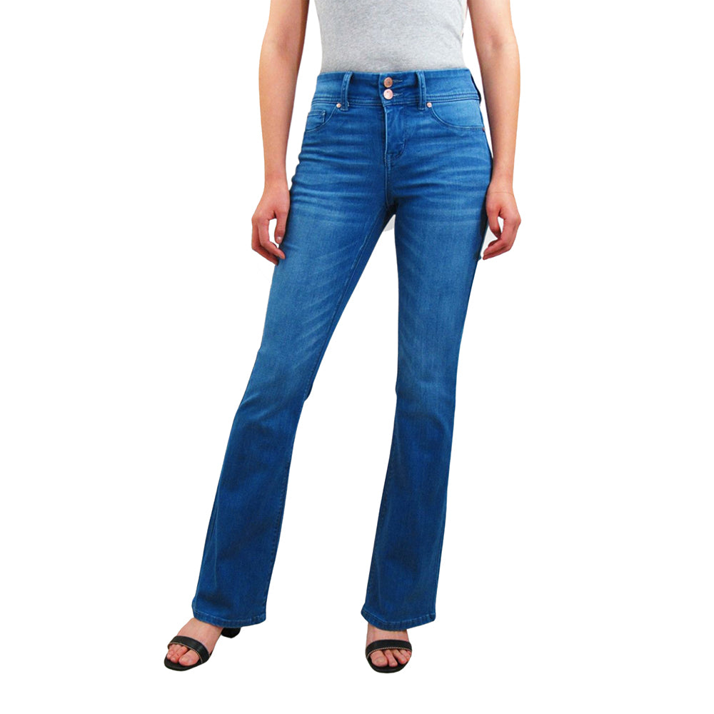 Indigo Belted Bootleg Jeans (3121807)