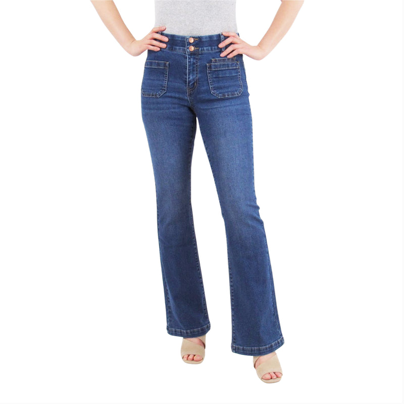 Tummy Control Bootcut with Classic Pockets and back design