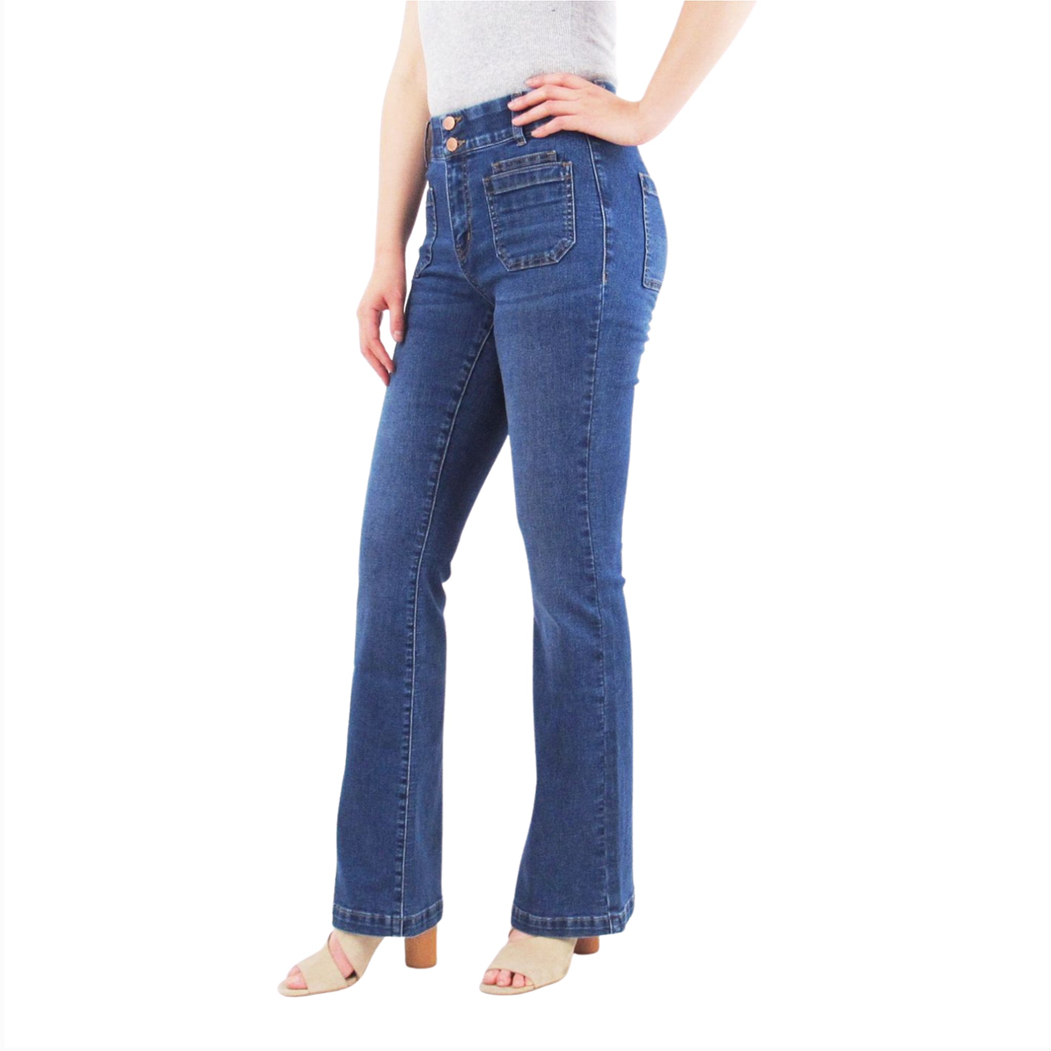 Poppy bootcut jeans indigo poppy cargo pants women's Tummy Control Jeans Indigo Poppy