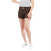 Mocha 2 Button Hyper Twill Shorts