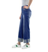 5 Pockets Wide Cuff Wide Leg Jean