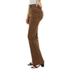 Mocha Two Button Tummy Control Bootcut with Front & Back Pocket Detail