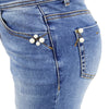 Light Wash Tummy Control Bootcut with Pearl Bead Detail