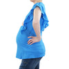 Ruffle Sleeve Maternity and Nursing Top