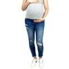 Butt Lifter Distressed Maternity Jean with Band