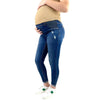 Maternity Destructed Rolled Cuff Skinny Jean