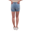 Destructed Cuffed Maternity Shorts with Under Belly
