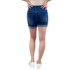 Maternity Shorts with Fray Stitched Down Hem and Under Belly