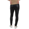 Maternity Black Coated Hypertwill 2 Button Butt Lifter Skinny Pants