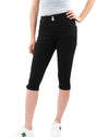 Black Twill Capris