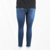 Plus Size Maternity Destructed Rolled Cuff Skinny Jean