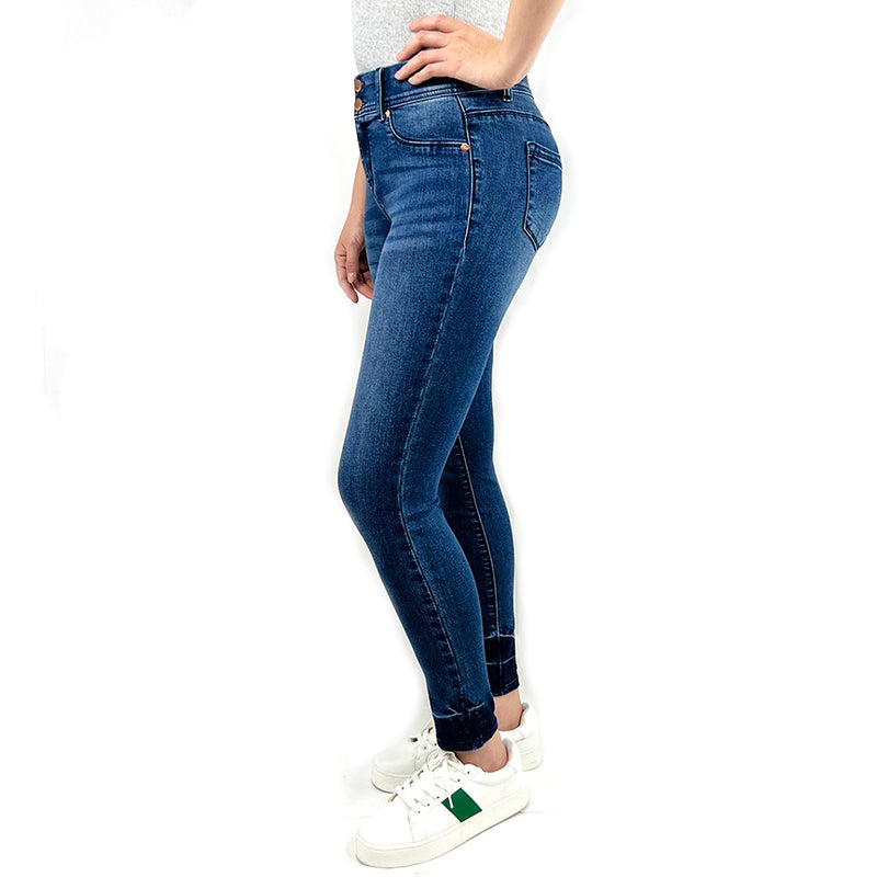 Tummy Control Skinny with Tacked Detail