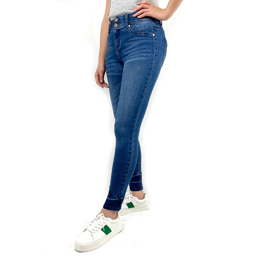 Tummy Control Skinny with Tacked Detail
